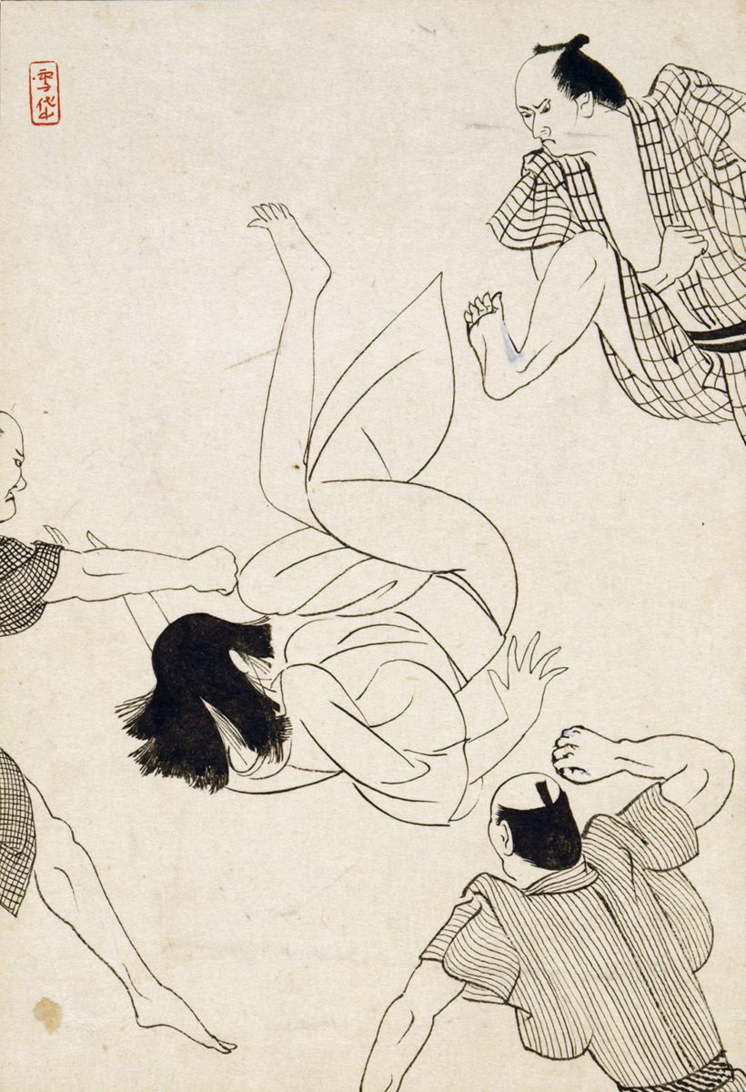 小村雪岱《吉川英治「遊戯菩薩」第5図第2図挿絵原画》