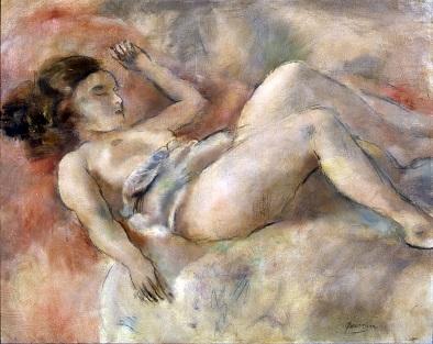 ジュール・パスキン《眠る裸女》1928年