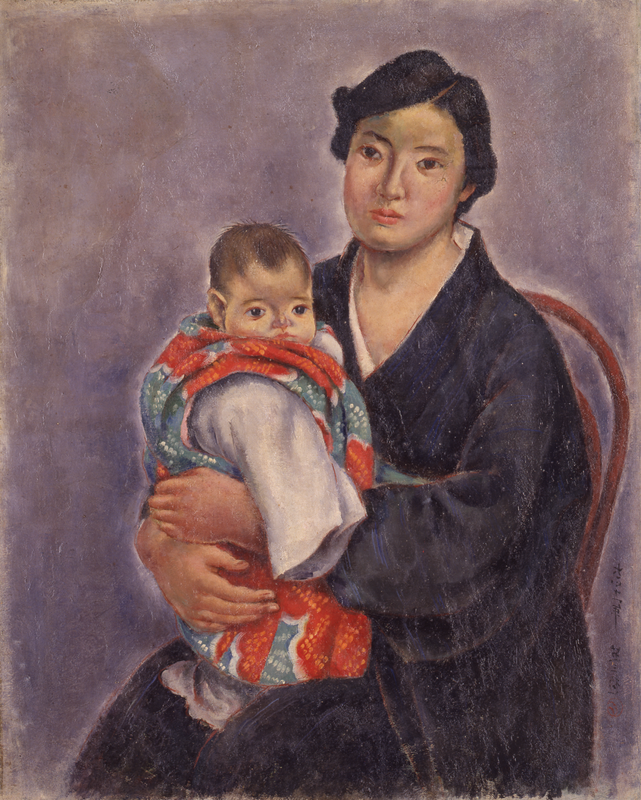 奥瀬英三《母と子》1922年